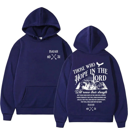 Y2K Jesus Letters Print Hoodie – Fleece Warm Streetwear Sweatshirt