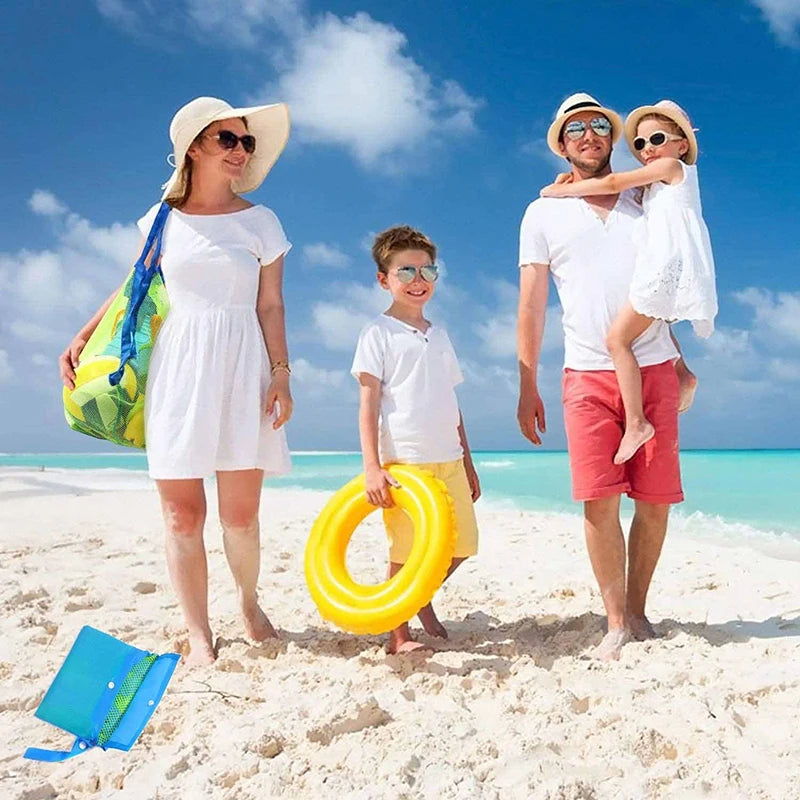 Sand-Away Mesh Beach Bag – Foldable Tote for Toys, Towels & Pool Gear