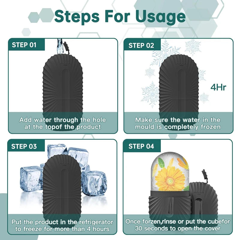 Instructions for using a product with images and text on a white background