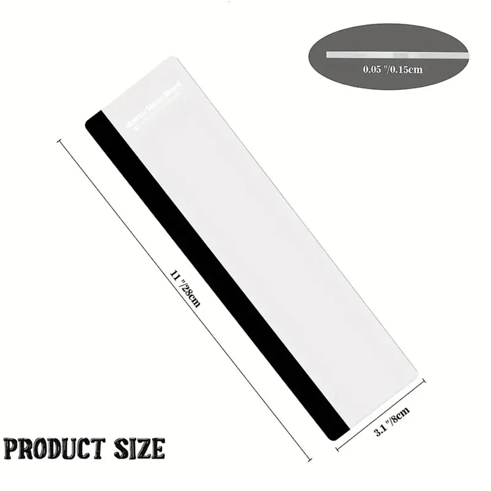 Acrylic Monitor Memo Board – Sticky Note Holder & Workspace Organizer