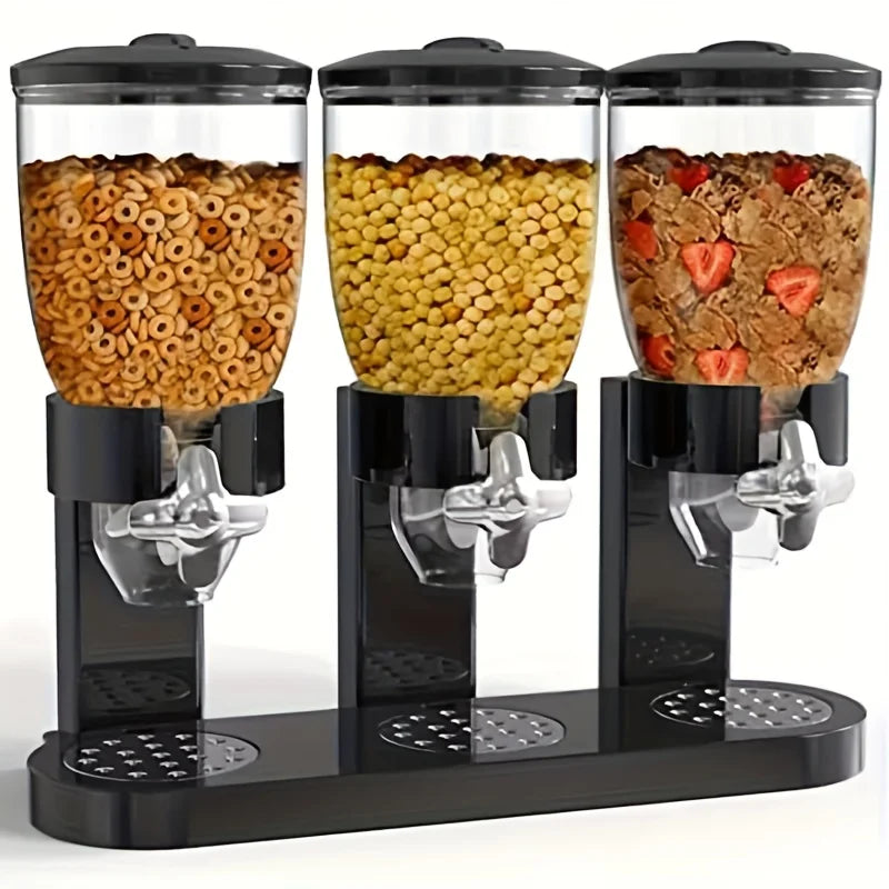 Large Capacity Control Cereal Dispenser - Easy to Operate, Adjustable Portion Control, and Mess-Free Design