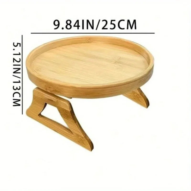 Clip-On Sofa Arm Tray Table