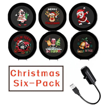 USB LED Projector Night Light – Switchable Halloween & Christmas Pattern Lamp for Ceiling, Wall & Window Decor