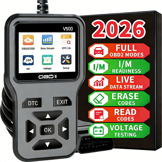 OBD2 Scanner – Check Engine Code Reader with Reset Function | Enhanced OBDII/EOBD Car Diagnostic Tool