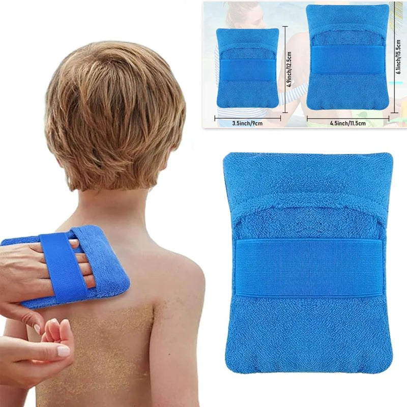 Beach Sand Remover Mitt – Soft Microfiber Sand-Off Pad for Adults & Kids