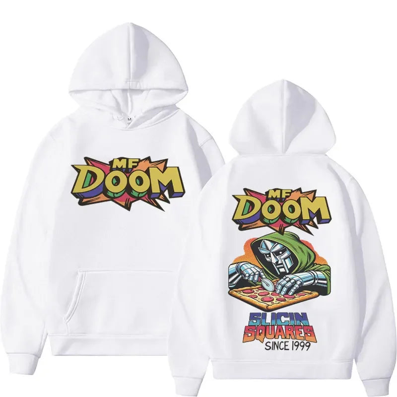 MF DOOM Graphic Hoodie – Vintage Hip Hop Streetwear Sweatshirt