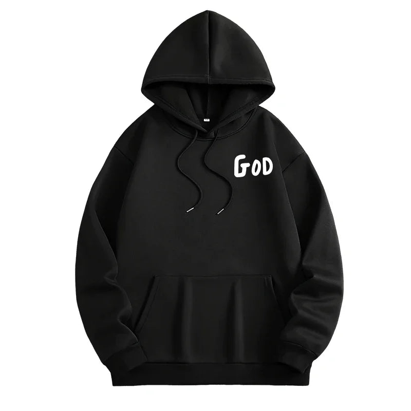 Christian AMEN Print Hoodie – Casual Faith Pullover for Men & Women
