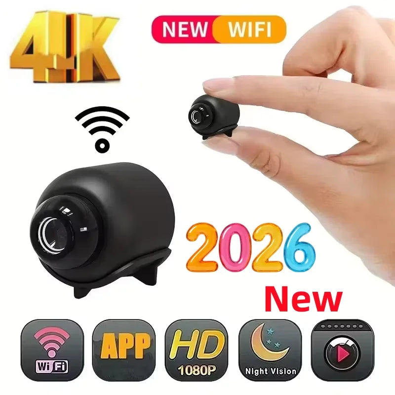 1080P HD Mini WiFi Security Camera – Wireless Night Vision, Motion Detection & Two-Way Audio | Indoor Home Surveillance