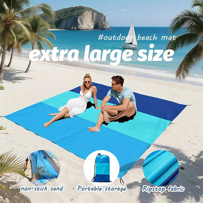 Large Sandproof Beach Blanket & Waterproof Picnic Mat