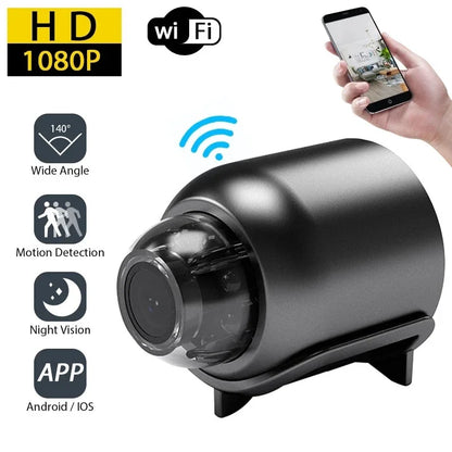 1080P HD Mini WiFi Security Camera – Wireless Night Vision, Motion Detection & Two-Way Audio | Indoor Home Surveillance