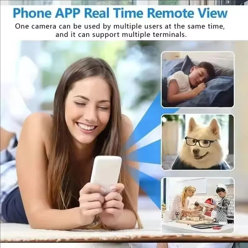 1080P HD Mini WiFi Security Camera – Wireless Night Vision, Motion Detection & Two-Way Audio | Indoor Home Surveillance