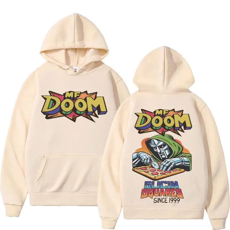 MF DOOM Graphic Hoodie – Vintage Hip Hop Streetwear Sweatshirt