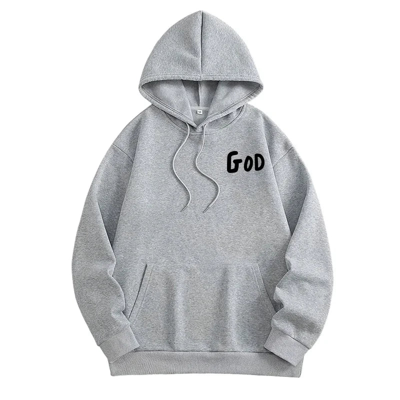Christian AMEN Print Hoodie – Casual Faith Pullover for Men & Women