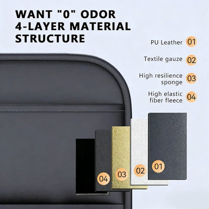 Car Seat Back Organizer – 6-Pocket Storage Bag with Anti-Kick Pad, Waterproof & Wear-Resistant