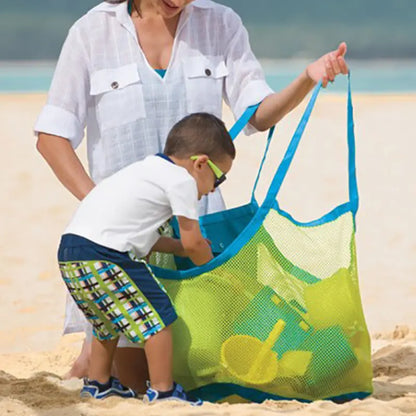 Sand-Away Mesh Beach Bag – Foldable Tote for Toys, Towels & Pool Gear