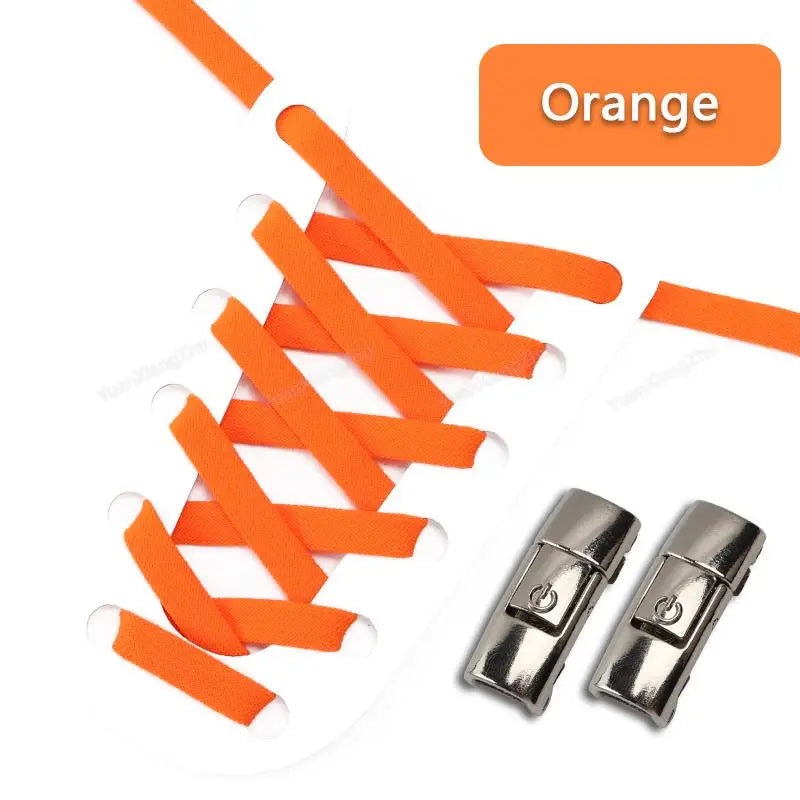 No Tie Shoe laces Press Lock Shoelaces without ties Elastic Laces Sneaker Kids Adult Flat Shoelace for Shoes