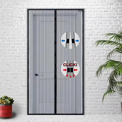 Magnetic Self-Closing Mosquito Mesh Door Curtain – Invisible Insect Screen for Doors & Windows | Bug & Fly Barrier