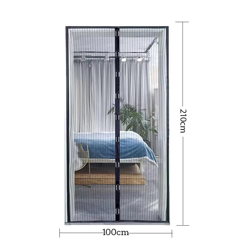 Magnetic Self-Closing Mosquito Mesh Door Curtain – Invisible Insect Screen for Doors & Windows | Bug & Fly Barrier
