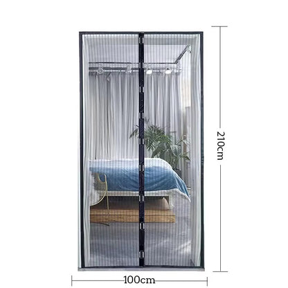 Magnetic Self-Closing Mosquito Mesh Door Curtain – Invisible Insect Screen for Doors & Windows | Bug & Fly Barrier