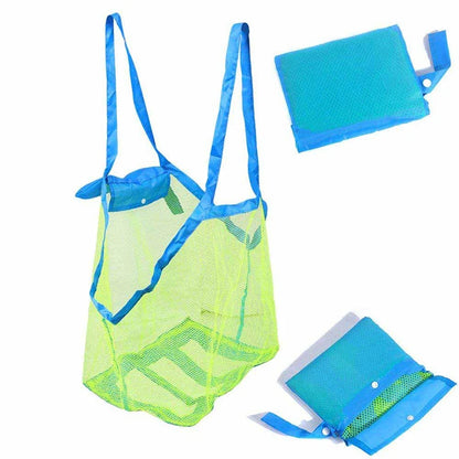 Sand-Away Mesh Beach Bag – Foldable Tote for Toys, Towels & Pool Gear