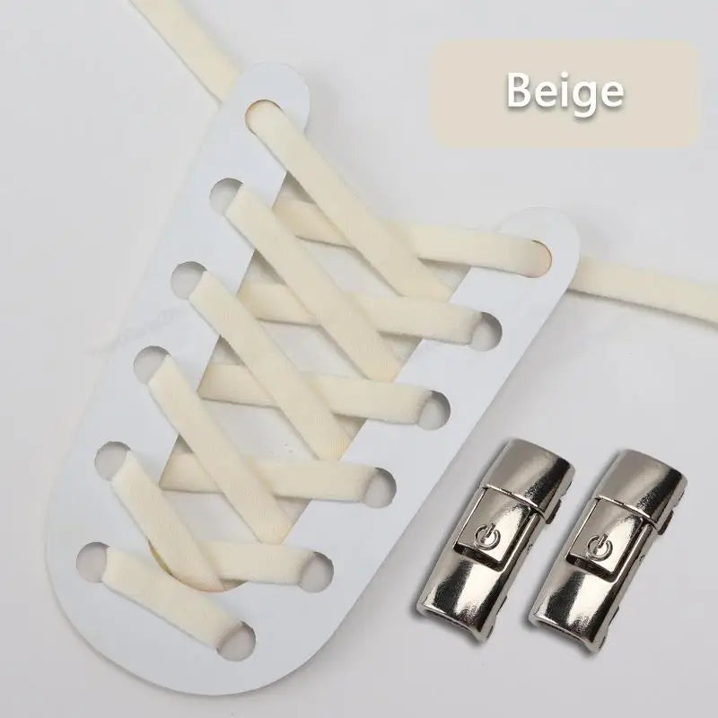 No Tie Shoe laces Press Lock Shoelaces without ties Elastic Laces Sneaker Kids Adult Flat Shoelace for Shoes