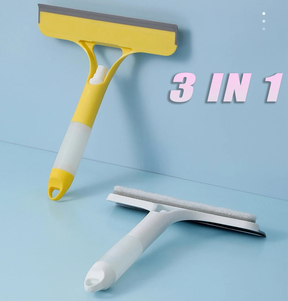 Two squeegees on a light blue background with '3 IN 1' text.