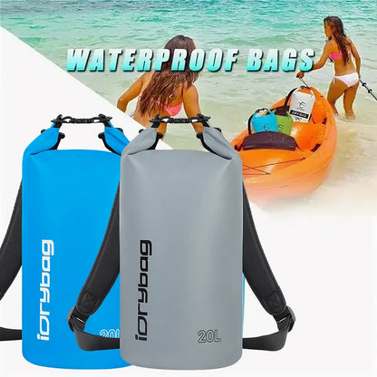Waterproof Dry Bag Backpack – 2L to 20L | Kayaking, Rafting & Beach