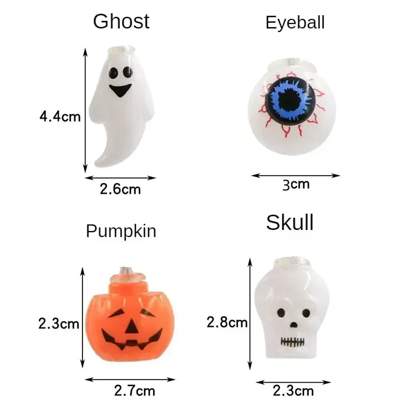 Halloween LED String Lights – 1.5m 10-Light Battery Powered | Pumpkin, Ghost, Skull & More