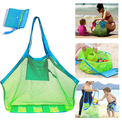 Sand-Away Mesh Beach Bag – Foldable Tote for Toys, Towels & Pool Gear