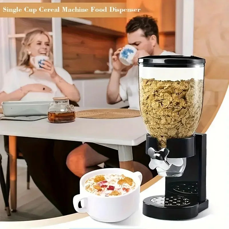 Large Capacity Control Cereal Dispenser - Easy to Operate, Adjustable Portion Control, and Mess-Free Design