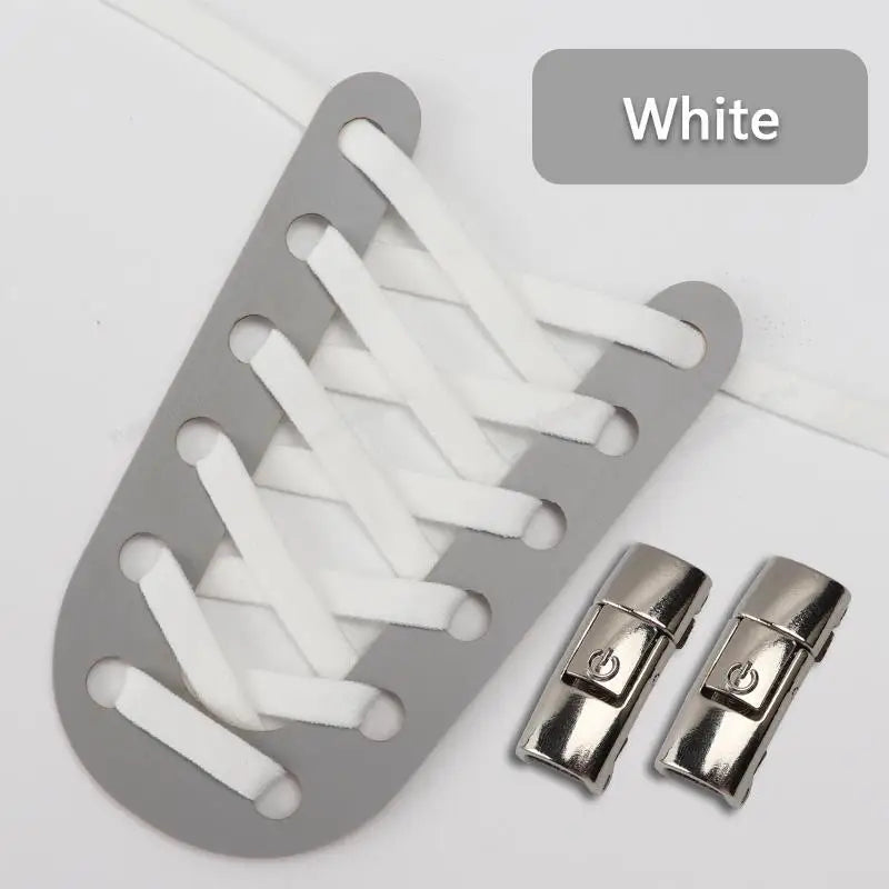 No Tie Shoe laces Press Lock Shoelaces without ties Elastic Laces Sneaker Kids Adult Flat Shoelace for Shoes