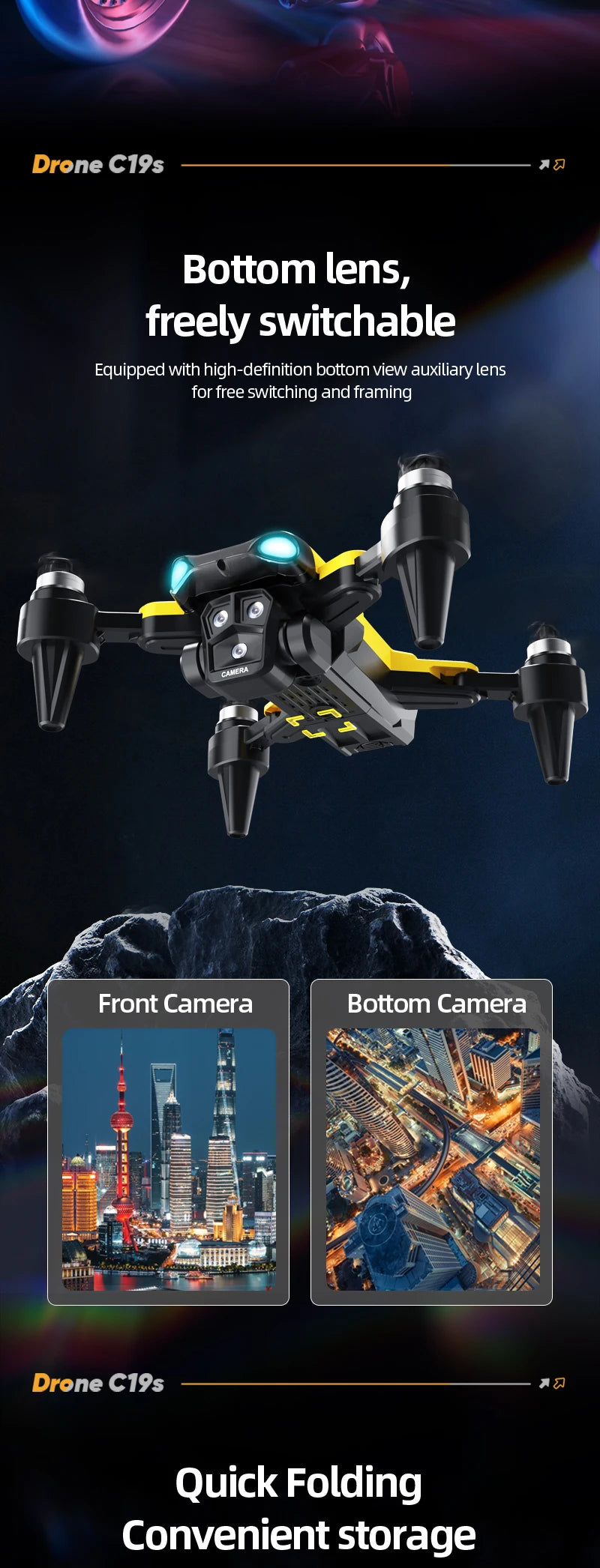 B9 Pro RC Drone with 4K Dual HD Camera – Foldable WiFi FPV Quadcopter with Optical Flow & Altitude Hold