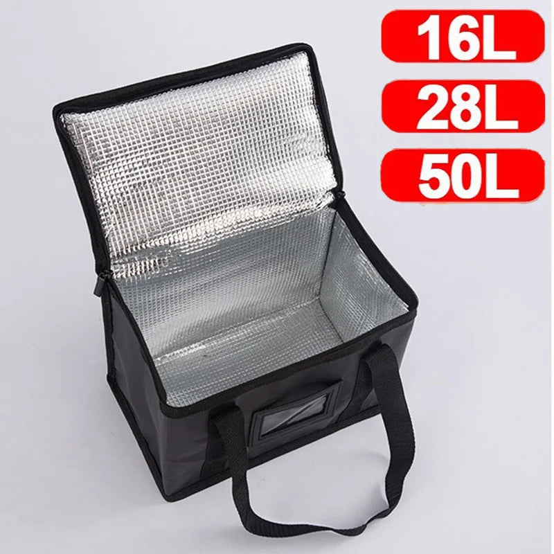 Large Insulated Cooler Tote – Leakproof Thermal Food Bag for Camping, Beach & Picnics