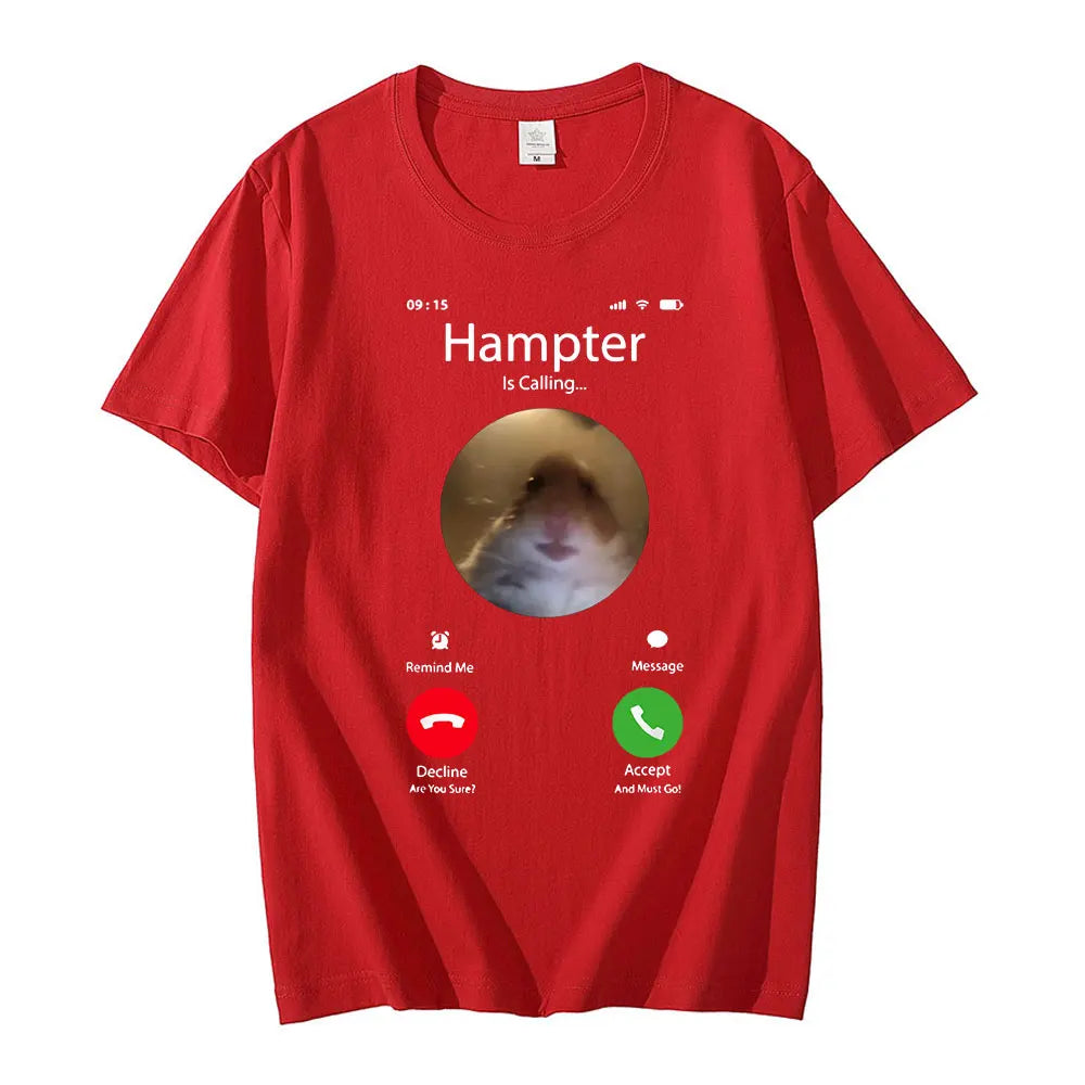 Hamster Meme Graphic T-Shirt – Funny Oversized Streetwear Tee
