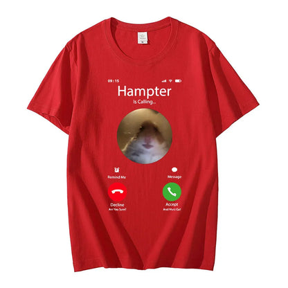Hamster Meme Graphic T-Shirt – Funny Oversized Streetwear Tee