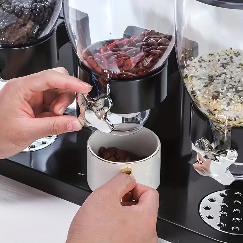 Large Capacity Control Cereal Dispenser - Easy to Operate, Adjustable Portion Control, and Mess-Free Design