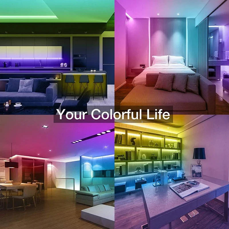 RGB LED Strip Lights with IR Remote