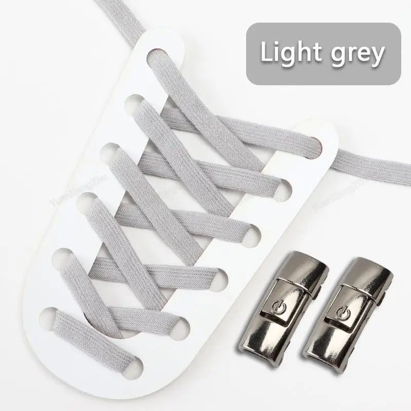 No Tie Shoe laces Press Lock Shoelaces without ties Elastic Laces Sneaker Kids Adult Flat Shoelace for Shoes