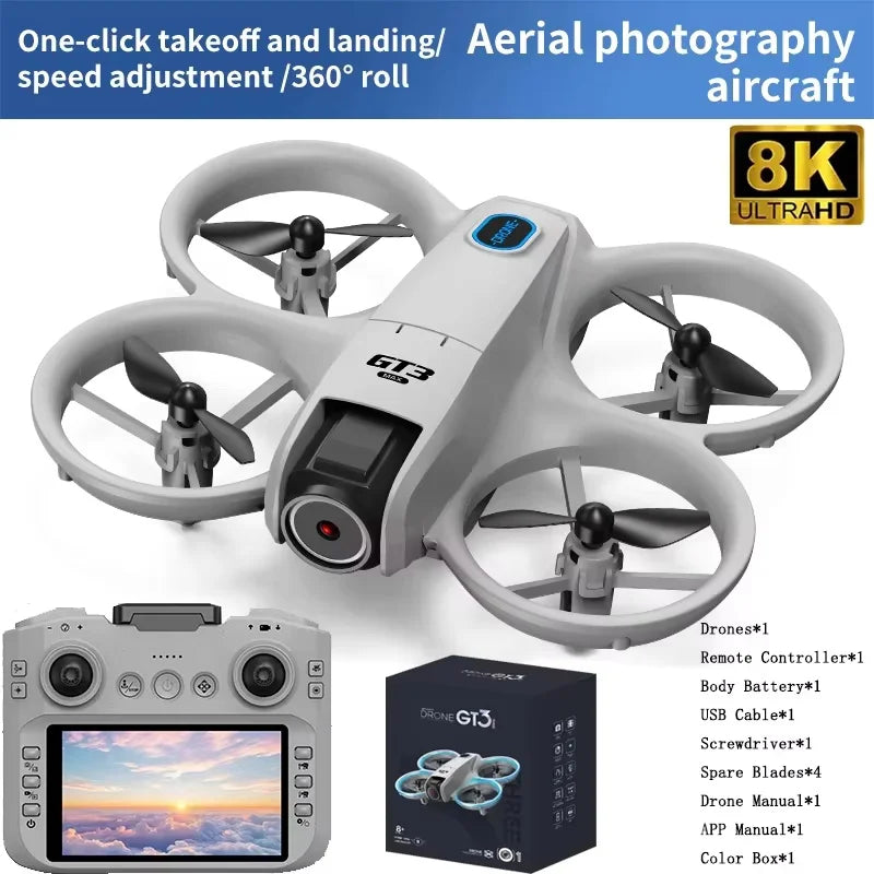 8K HD Camera Drone – 2-Axis Gimbal, Brushless Motor, 23-Min Flight, 9000m Range