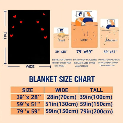 Halloween Flannel Throw Blanket – Soft 3D Printed Cozy Blanket with Pumpkin, Witch Hat, Spider Web & Bat Design