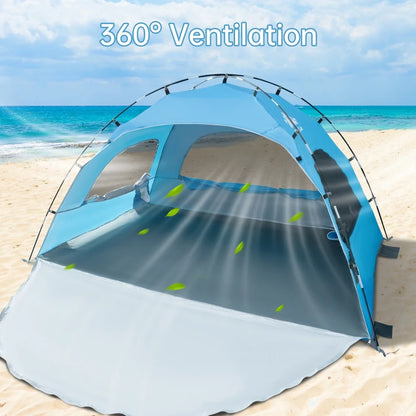 Night Cat Beach Tent – Shade Shelter for 2–4 People
