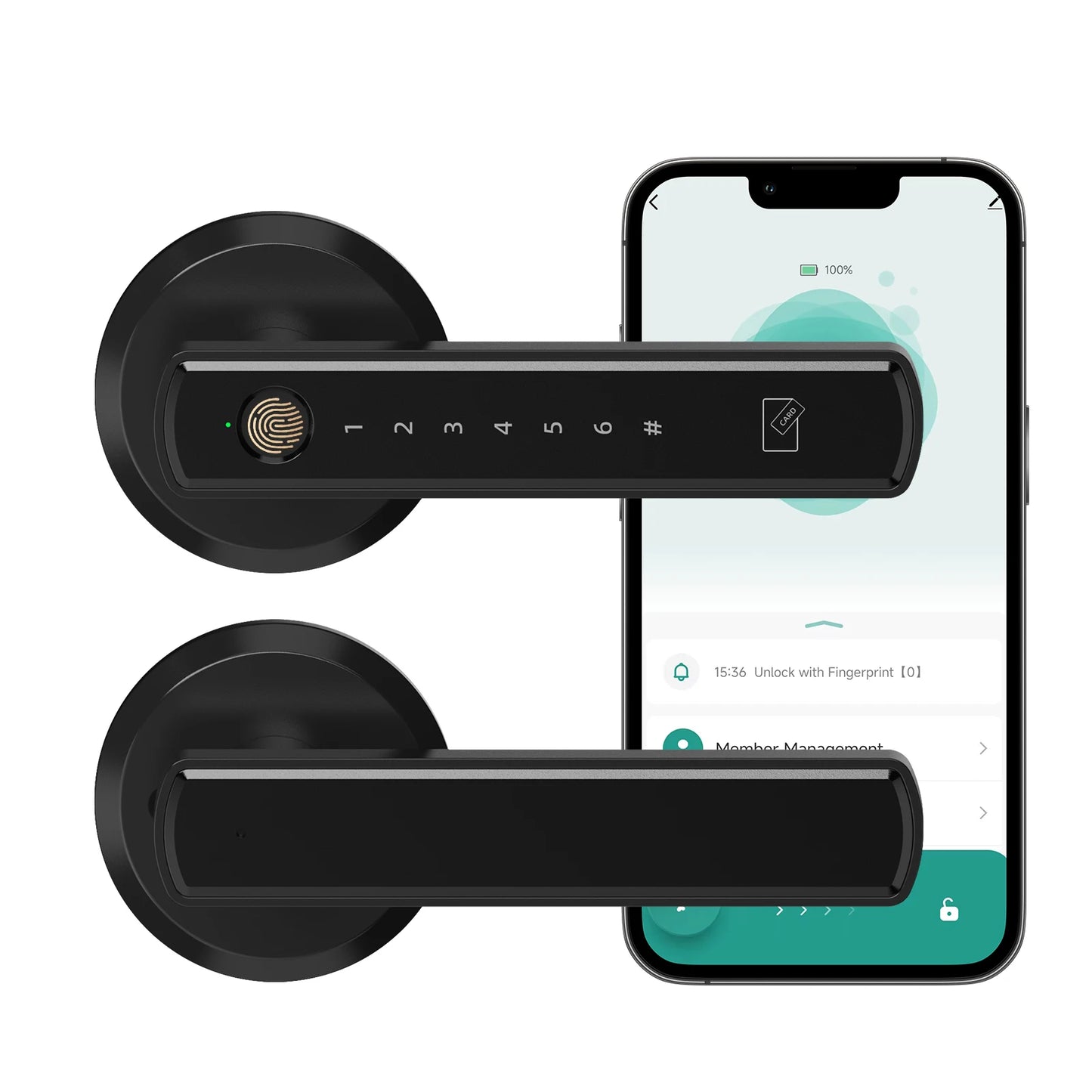 Viladepot Smart Fingerprint Door Lock – Keypad, App & Bluetooth Control (Model D6)