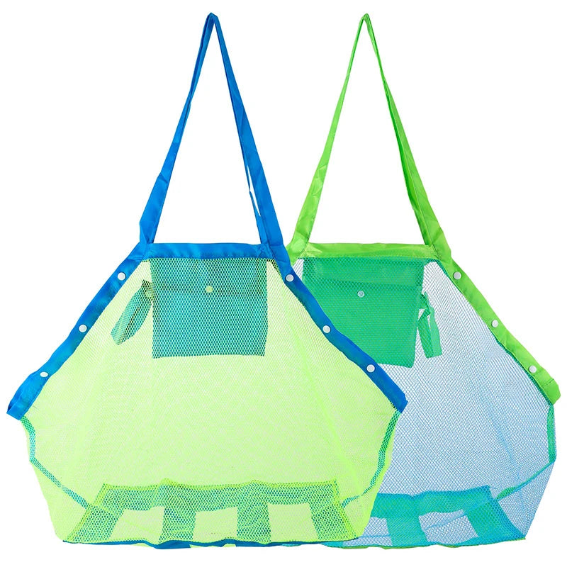 Sand-Away Mesh Beach Bag – Foldable Tote for Toys, Towels & Pool Gear