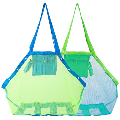 Sand-Away Mesh Beach Bag – Foldable Tote for Toys, Towels & Pool Gear