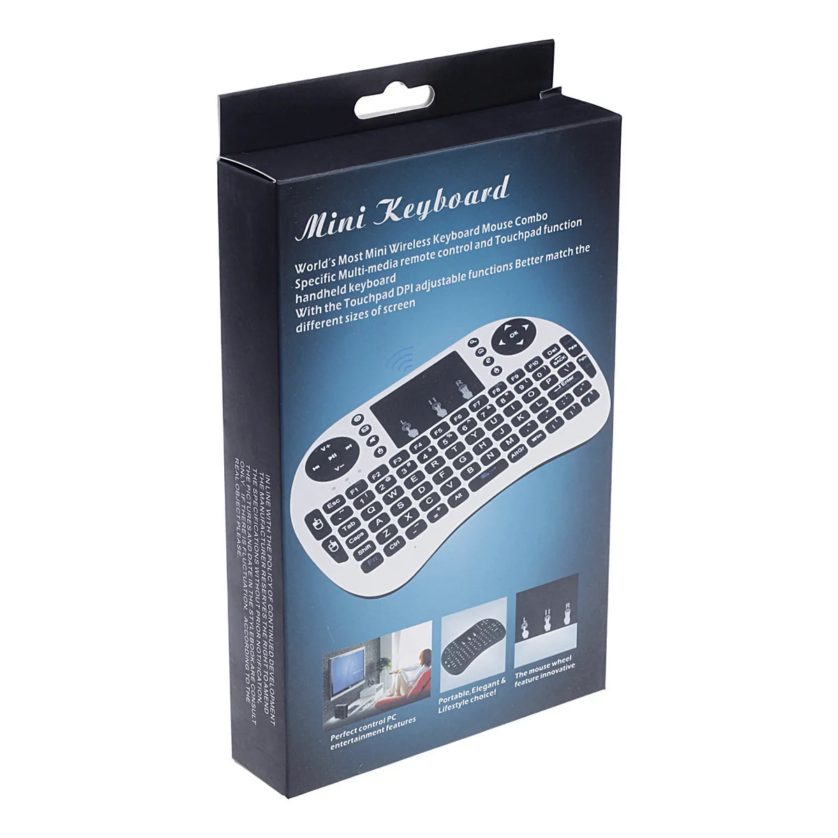 I8 Mini Wireless Keyboard with Touchpad & Backlit – 2.4GHz Air Mouse for TV Box, PC & Smart TV
